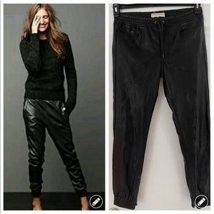 Bullhead Denim Co. Vegan Leather Jogger Pants. Med